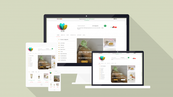 Online Store | Woocommerce Website | D'Or Skin Care